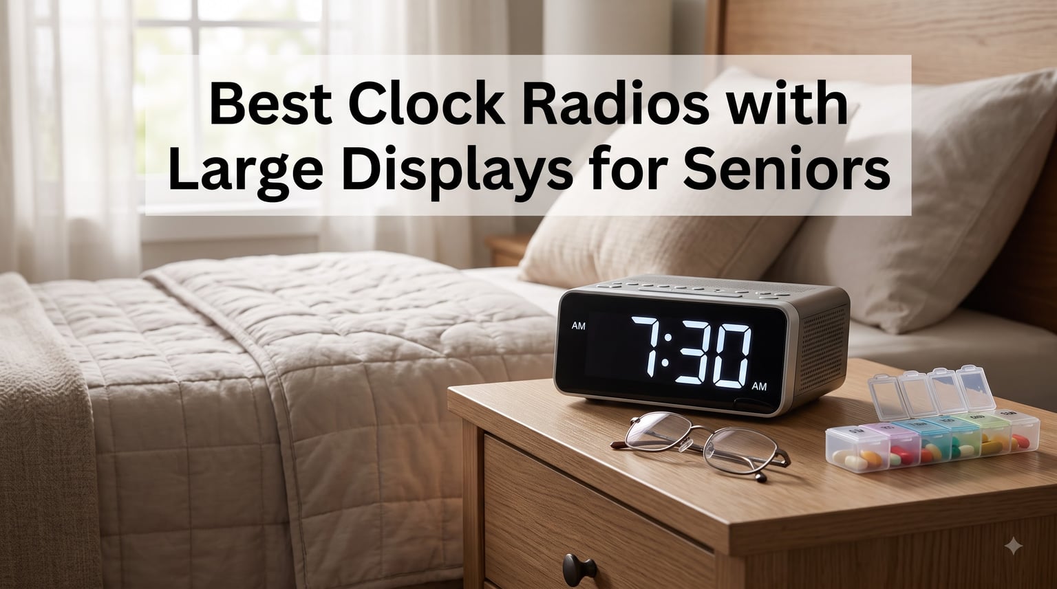 Best Clock Radios with Large Displays for Seniors