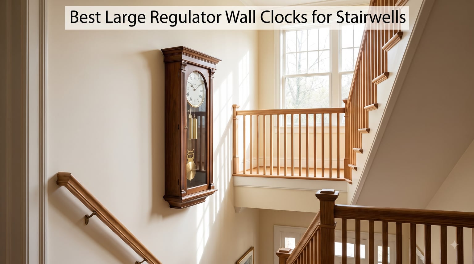 Best Large Regulator Wall Clocks for Stairwells
