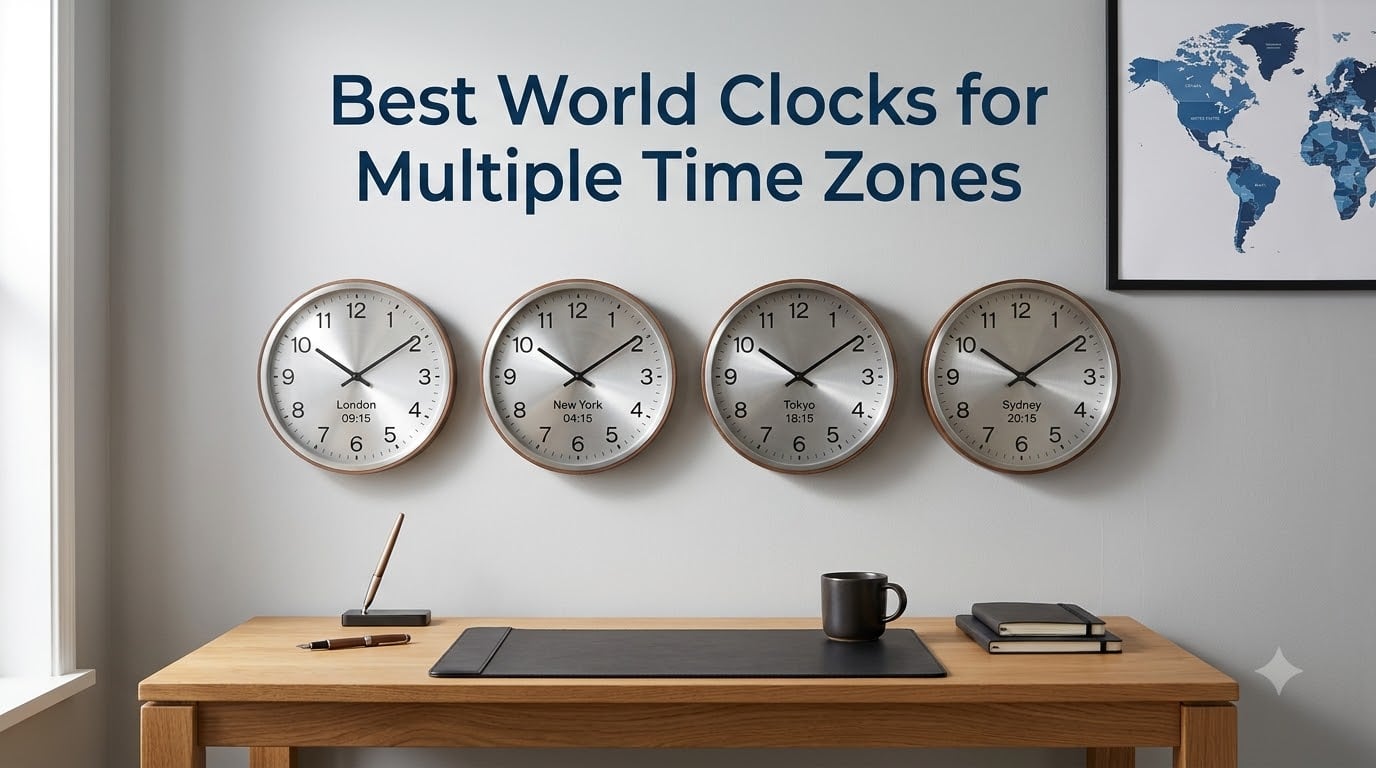 Best World Clocks for Multiple Time Zones