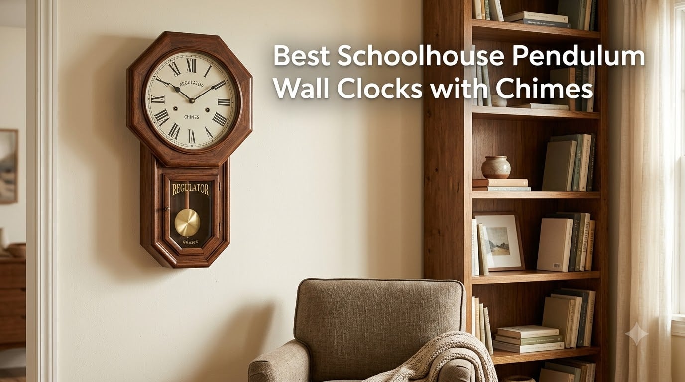 Best Schoolhouse Pendulum Wall Clocks with Chimes