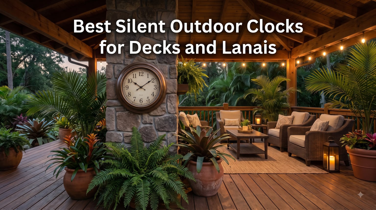 Best Silent Outdoor Clocks for Decks and Lanais