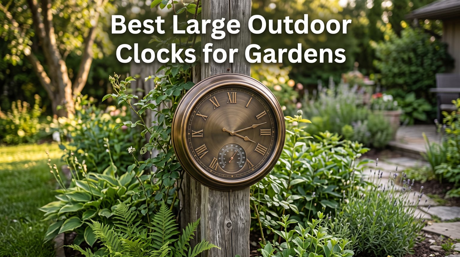 Best Large Outdoor Clocks for Gardens