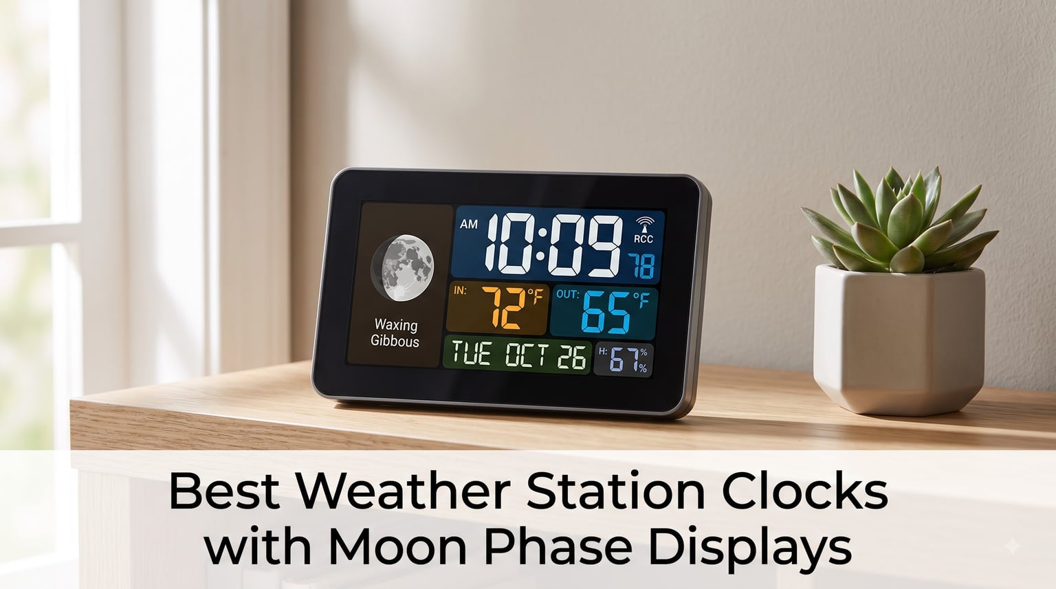 Best Weather Station Clocks with Moon Phase Displays