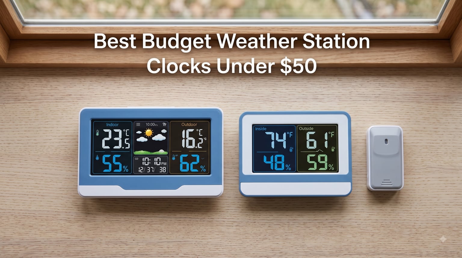 Best Budget Weather Station Clocks Under $50