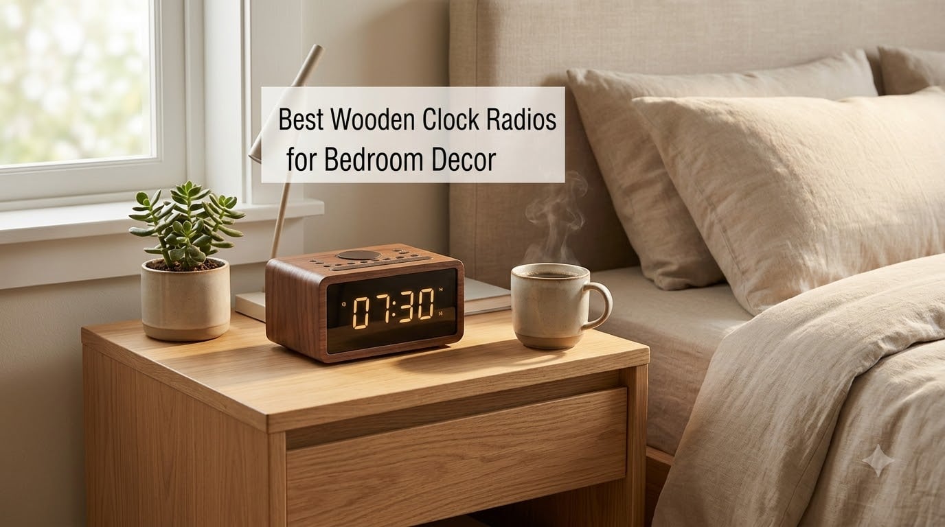 Best Wooden Clock Radios for Bedroom Decor