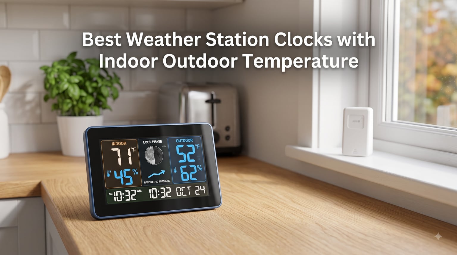 Best Weather Station Clocks with Indoor Outdoor Temperature