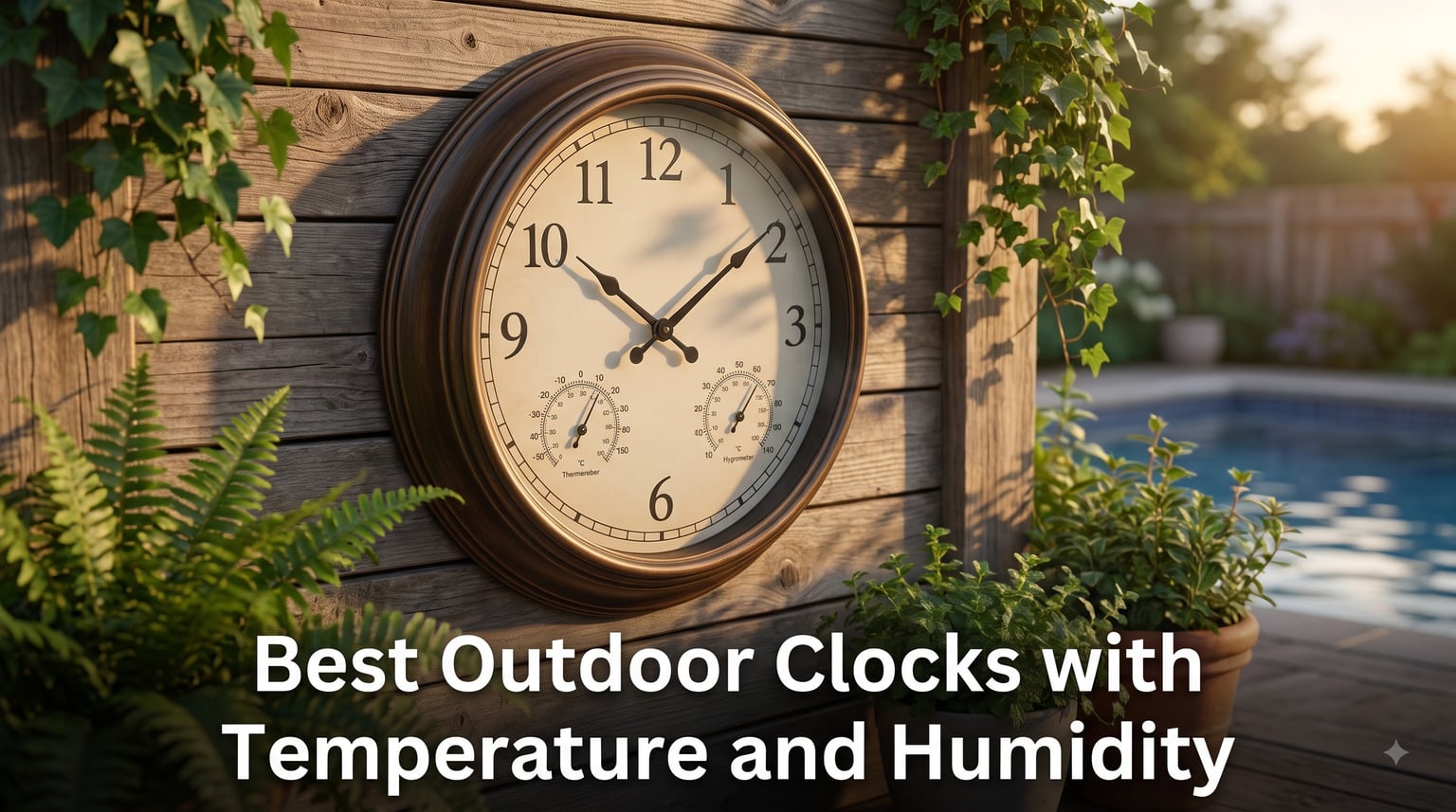 Best Outdoor Clocks with Temperature and Humidity