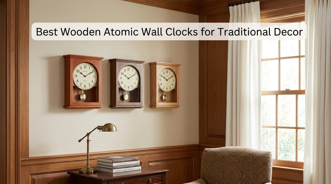 Best Wooden Atomic Wall Clocks for Traditional Decor