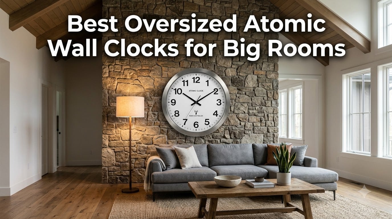 Best Oversized Atomic Wall Clocks for Big Rooms
