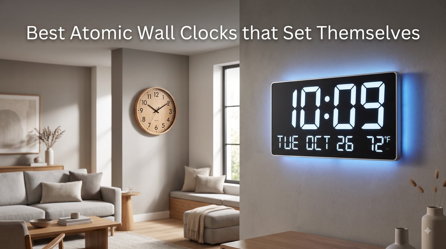 Best Atomic Wall Clocks that Set Themselves