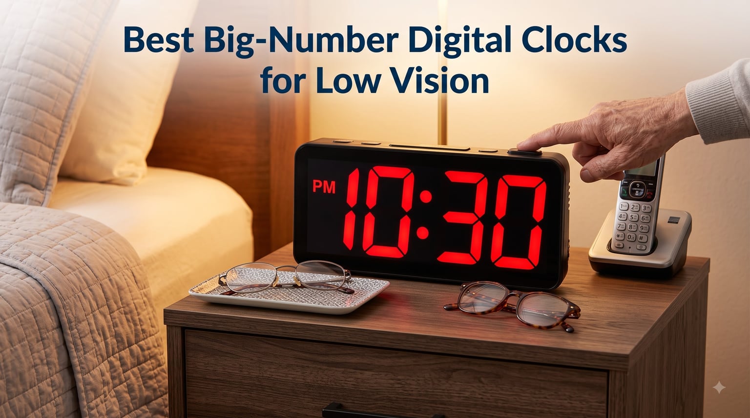 Best Big-Number Digital Clocks for Low Vision