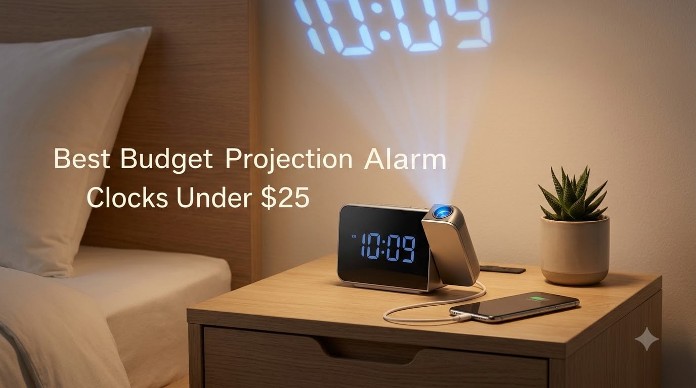 Best Budget Projection Alarm Clocks Under $25