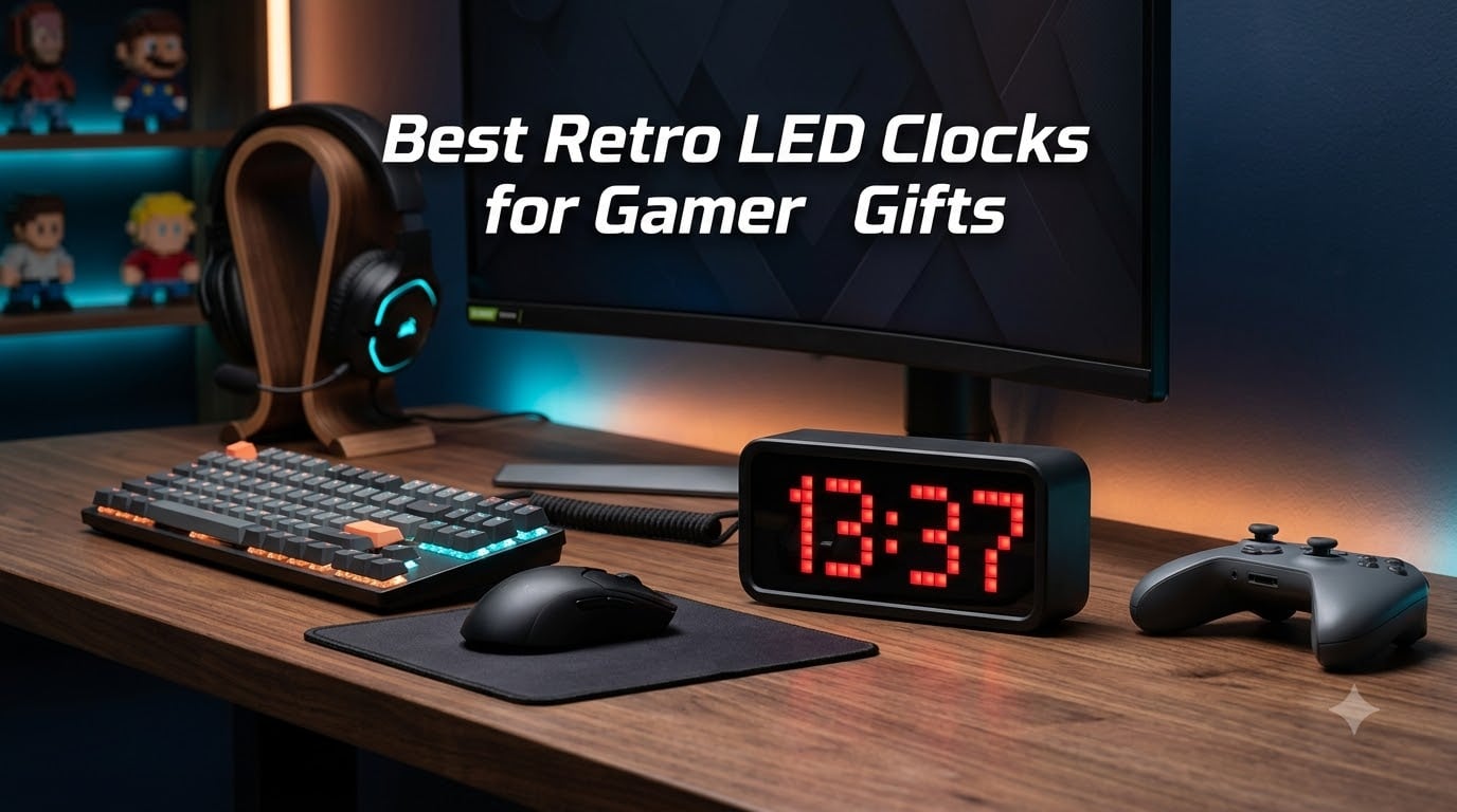Best Retro LED Clocks for Gamer Gifts
