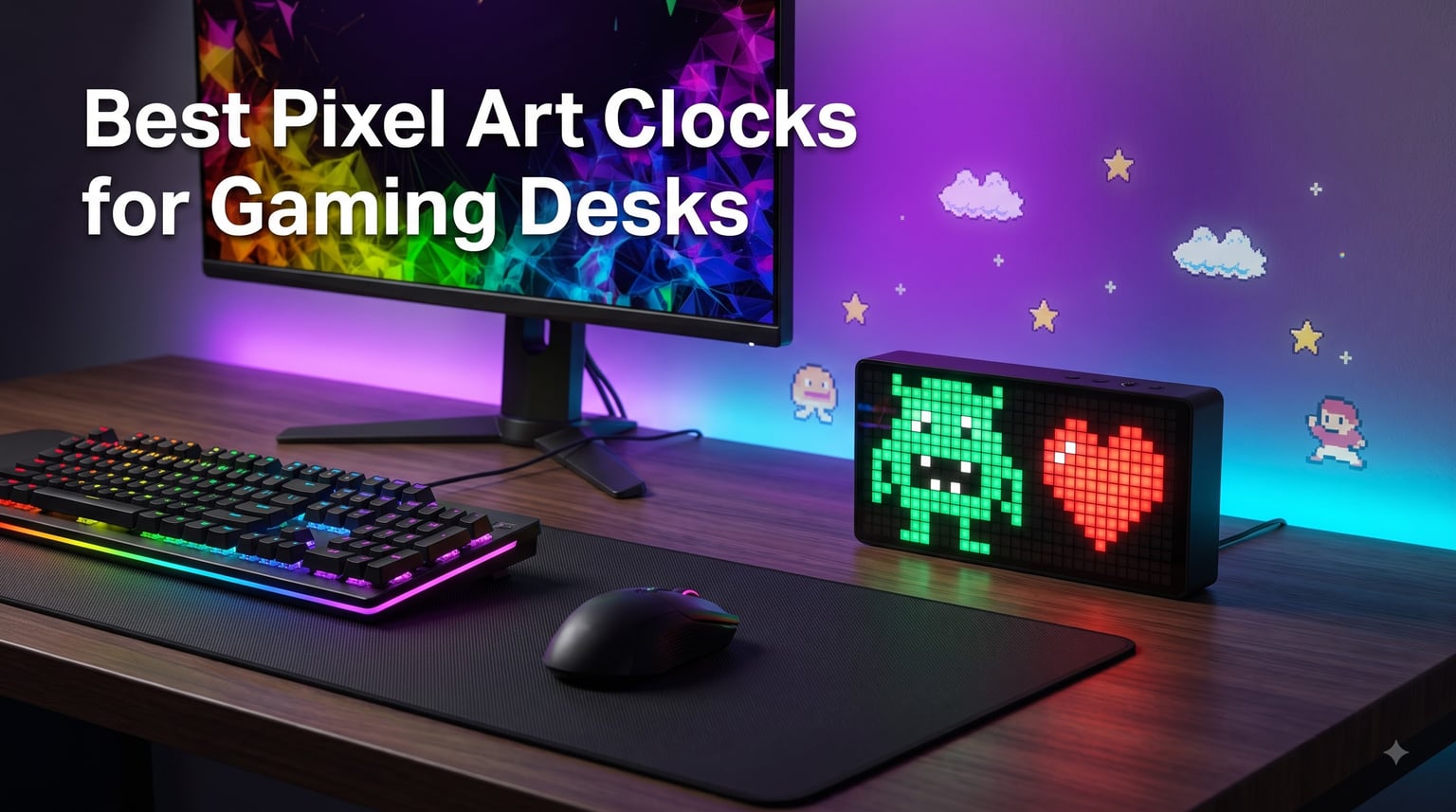 Best Pixel Art Clocks for Gaming Desks