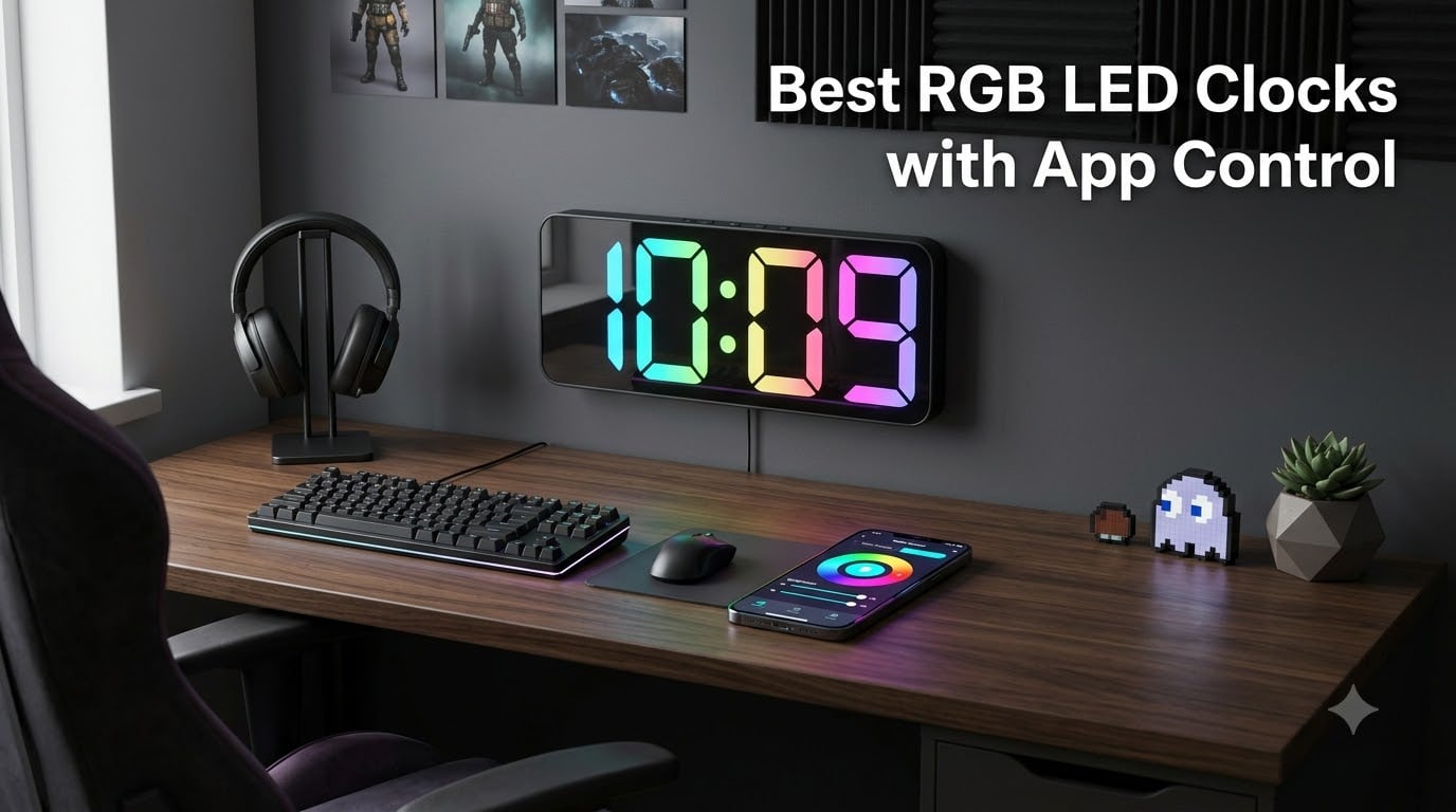 Best RGB LED Clocks with App Control