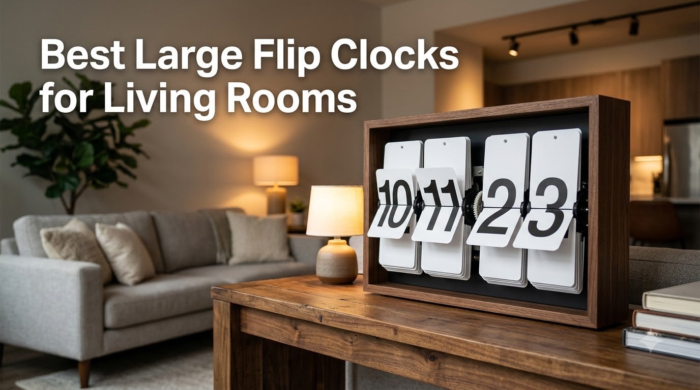 Best Large Flip Clocks for Living Rooms