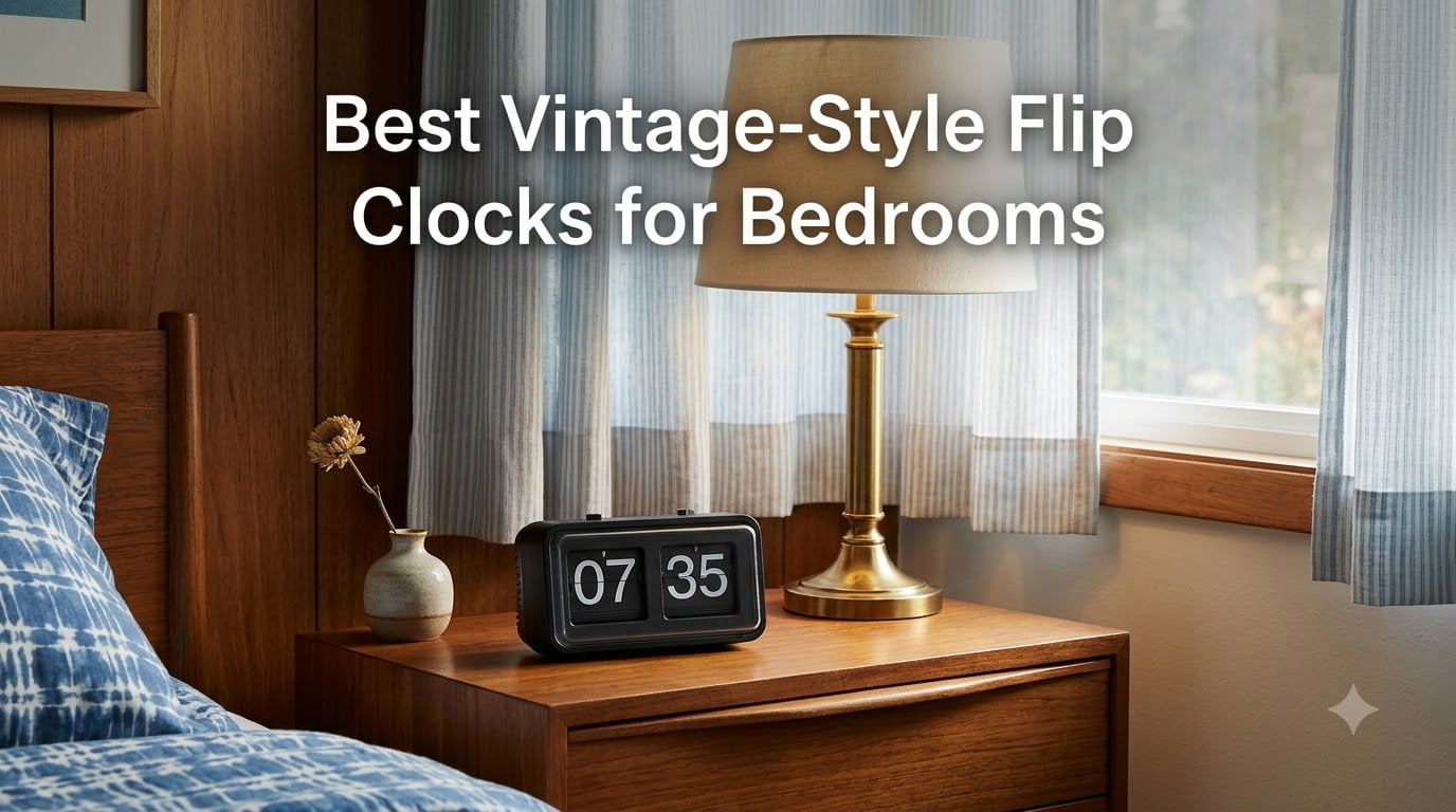 Best Vintage-Style Flip Clocks for Bedrooms