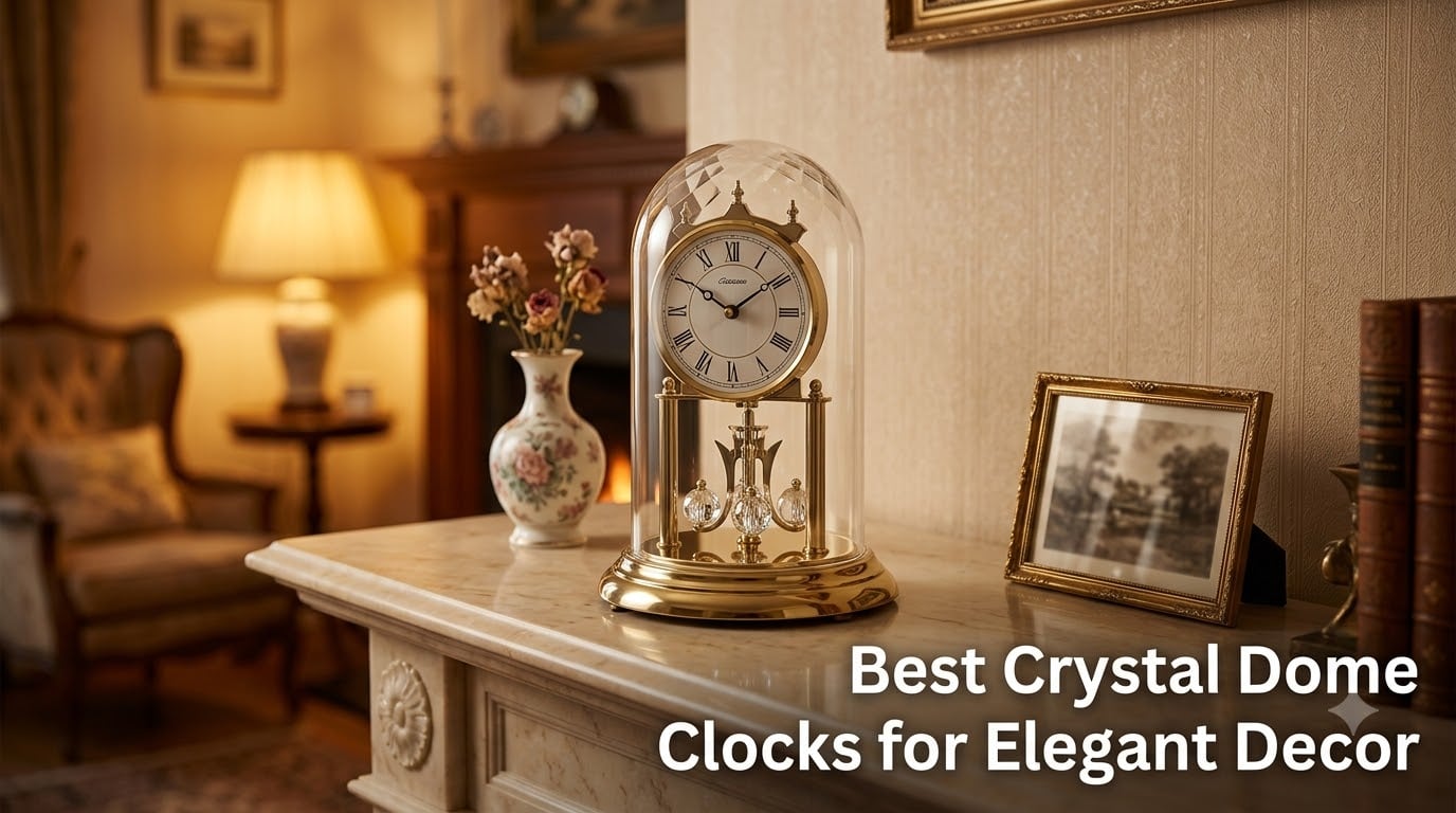 Best Crystal Dome Clocks for Elegant Decor