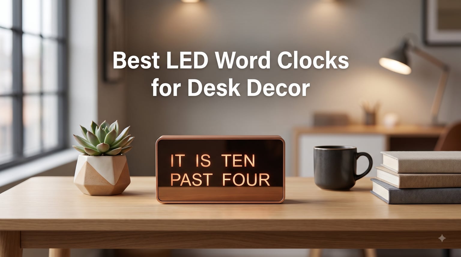 Best LED Word Clocks for Desk Decor
