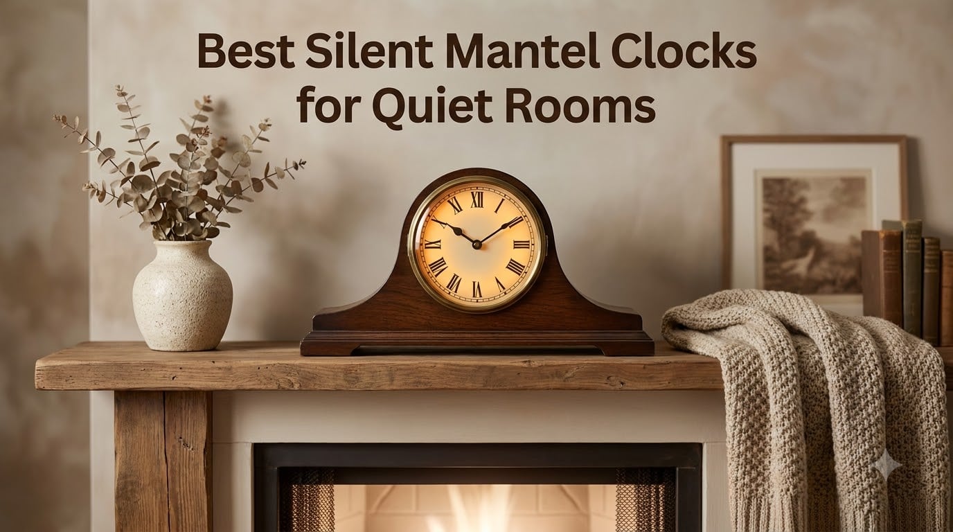Best Silent Mantel Clocks for Quiet Rooms