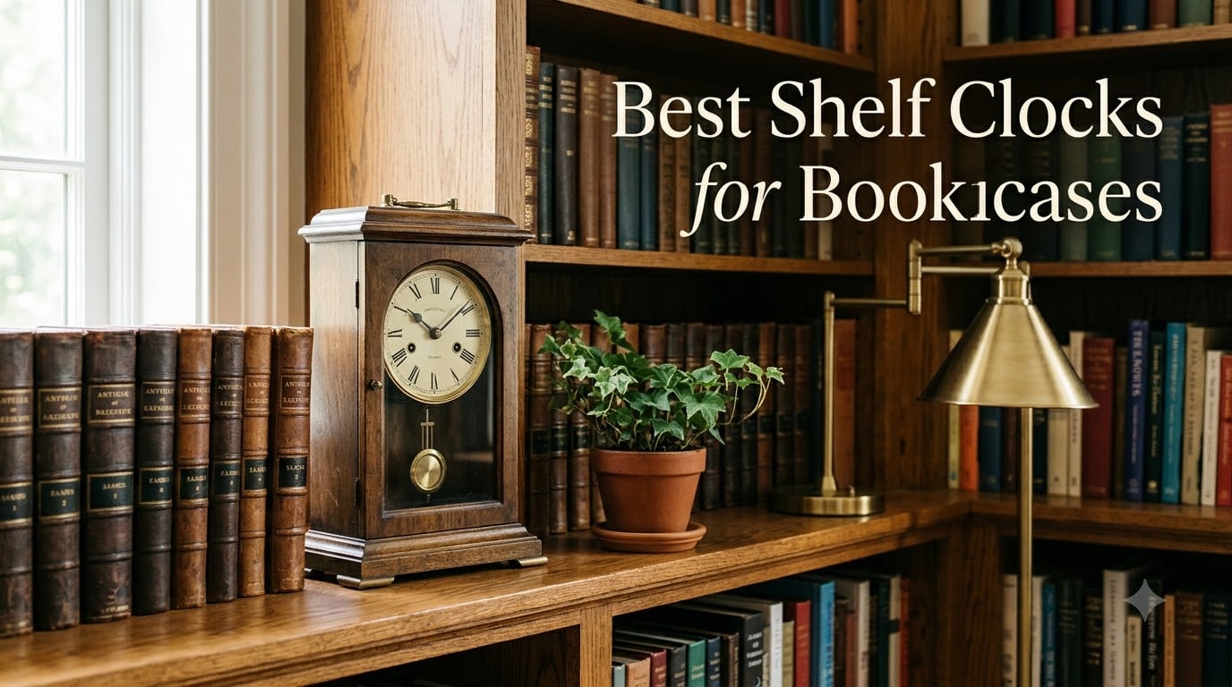 Best Shelf Clocks for Bookcases