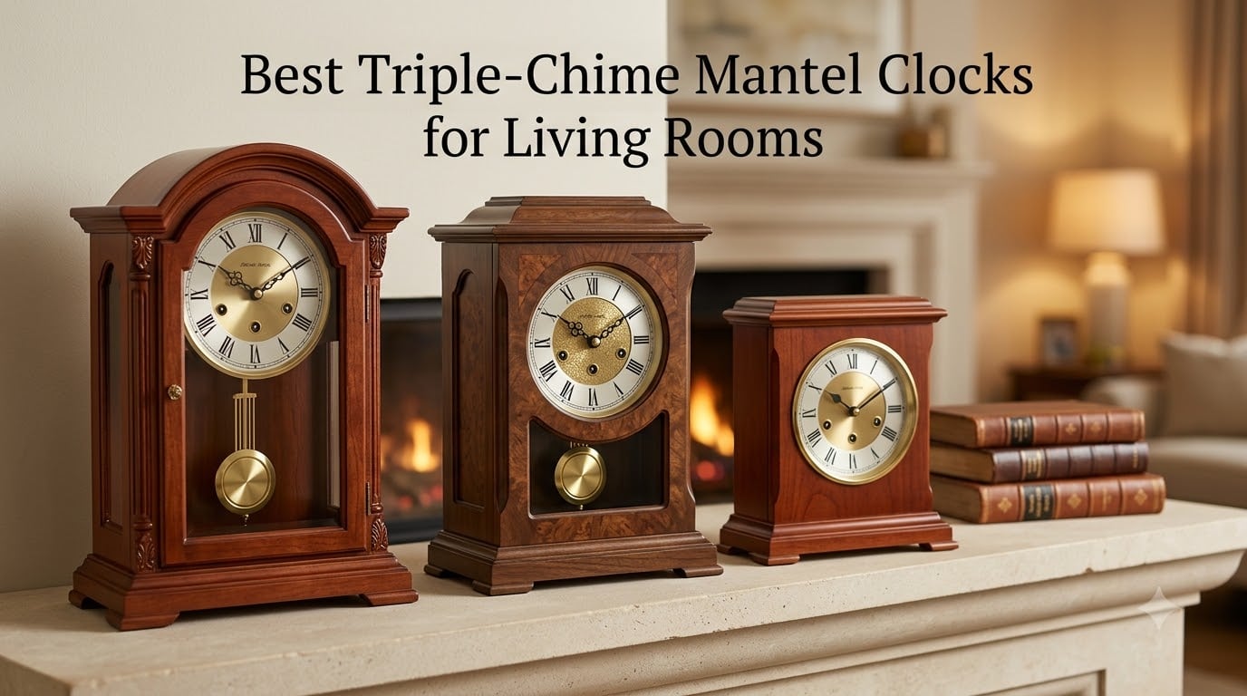 Best Triple-Chime Mantel Clocks for Living Rooms
