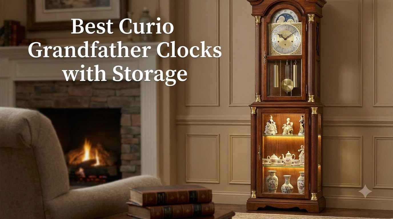 Best Curio Grandfather Clocks with Storage