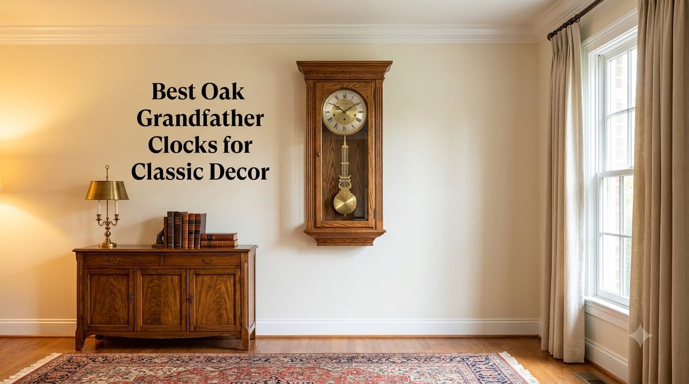 Best Oak Grandfather Clocks for Classic Decor