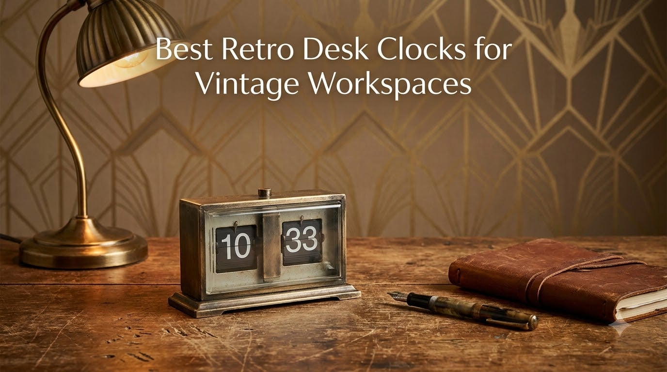 Best Retro Desk Clocks for Vintage Workspaces