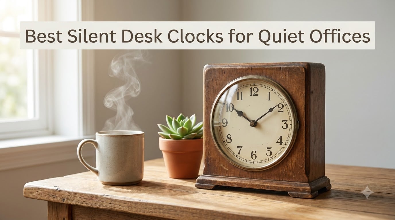 Best Silent Desk Clocks for Quiet Offices