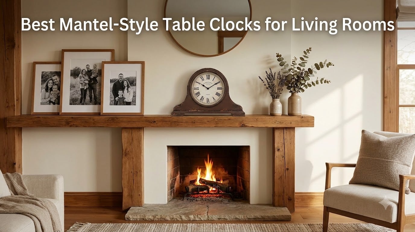 Best Mantel-Style Table Clocks for Living Rooms