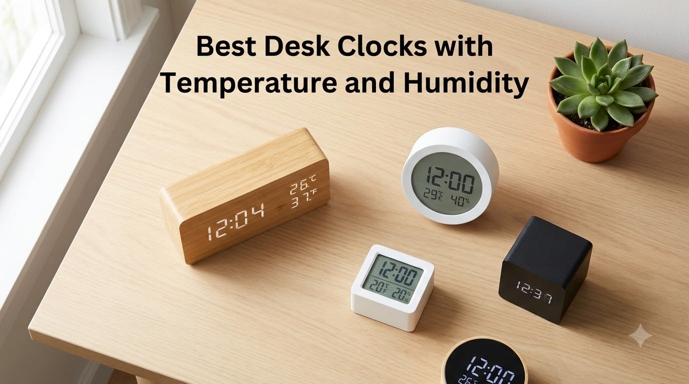 Best Desk Clocks with Temperature and Humidity