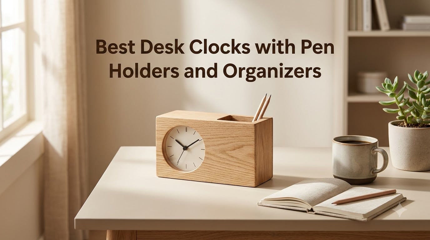 Best Desk Clocks with Pen Holders and Organizers