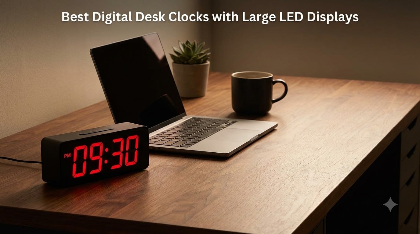 Best Digital Desk Clocks with Large LED Displays