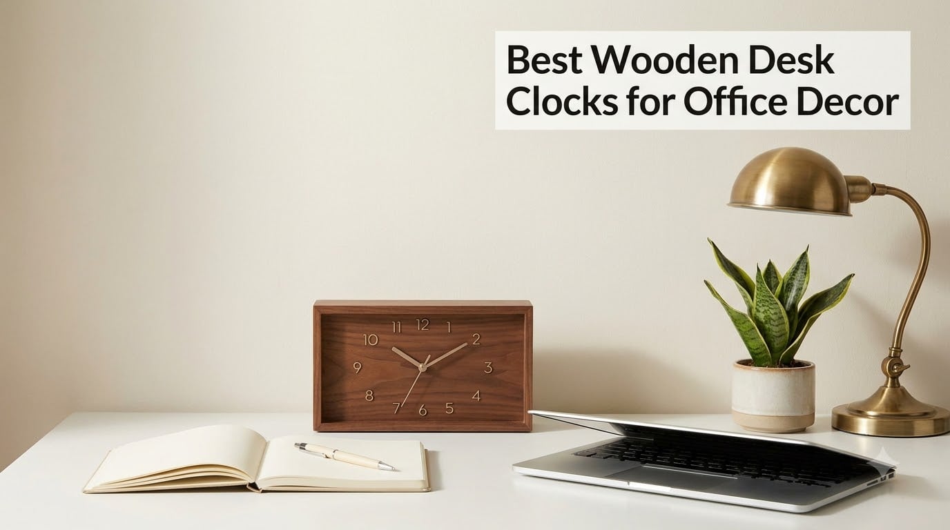 Best Wooden Desk Clocks for Office Decor