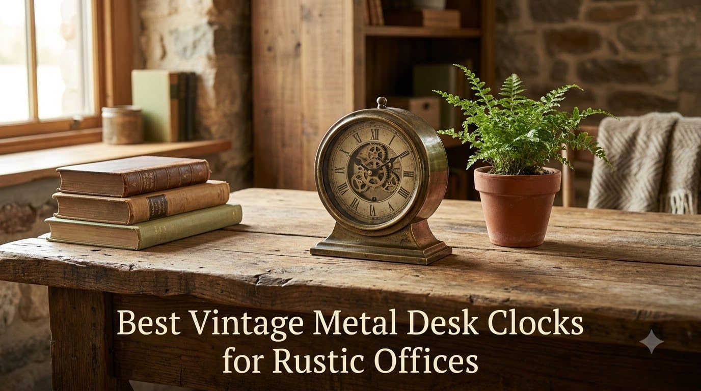 Best Vintage Metal Desk Clocks for Rustic Offices