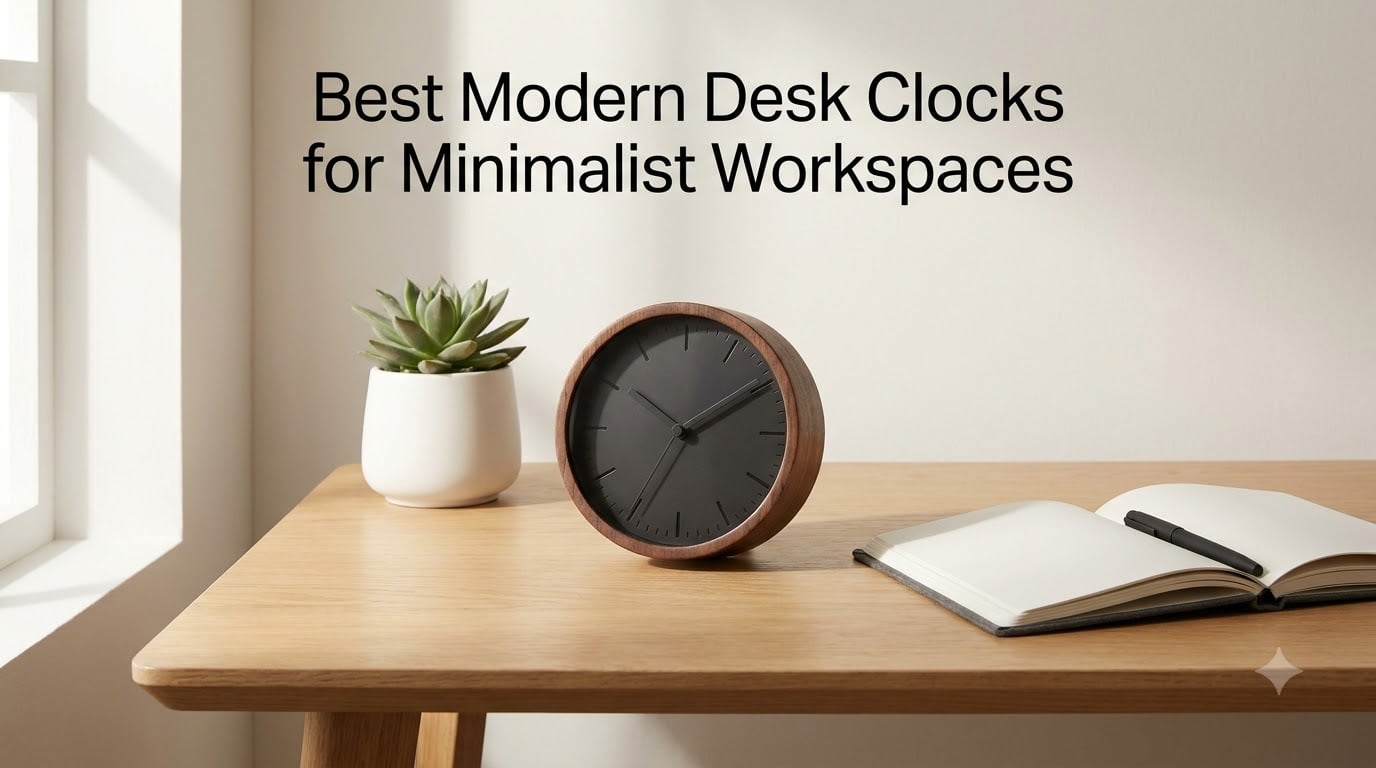 Best Modern Desk Clocks for Minimalist Workspaces