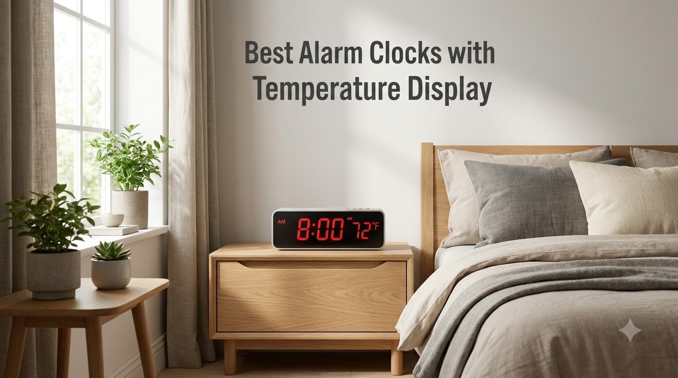 Best Alarm Clocks with Temperature Display