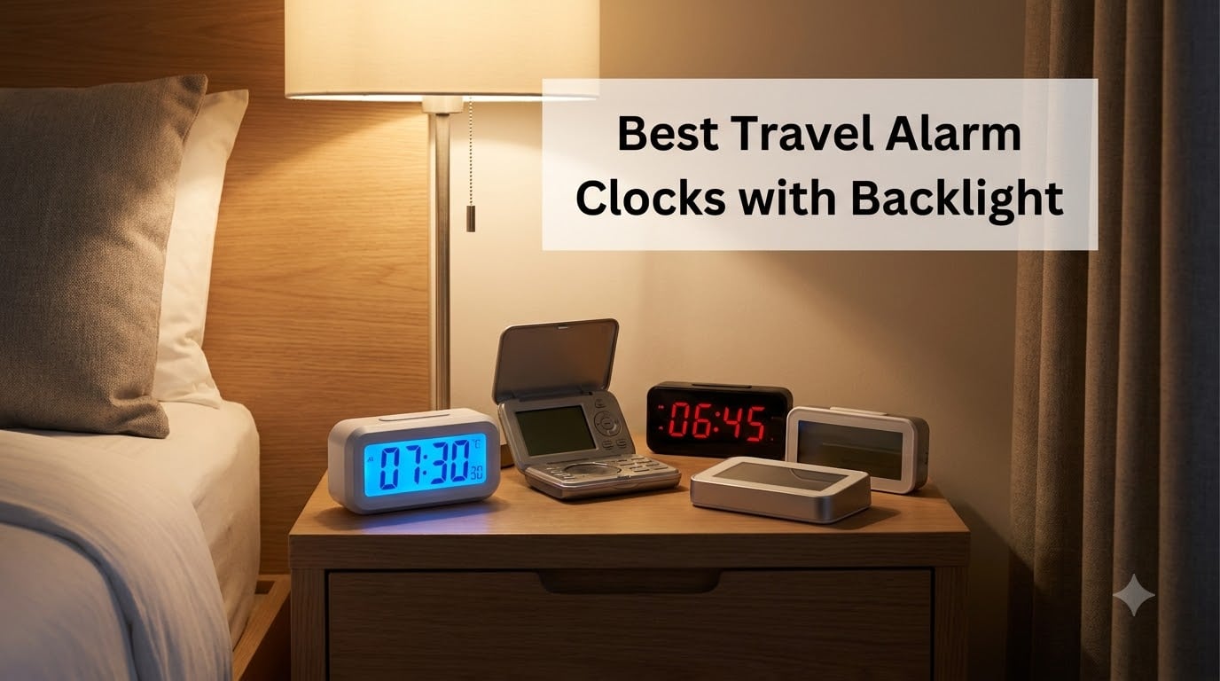 Best Travel Alarm Clocks with Backlight