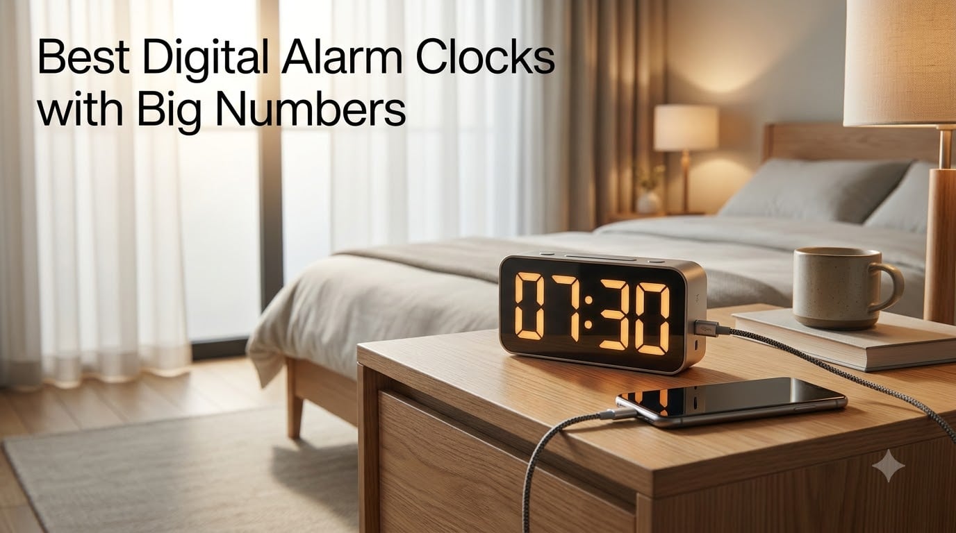 Best Digital Alarm Clocks with Big Numbers