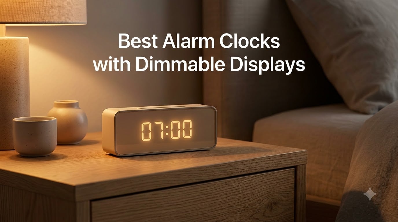Best Alarm Clocks with Dimmable Displays