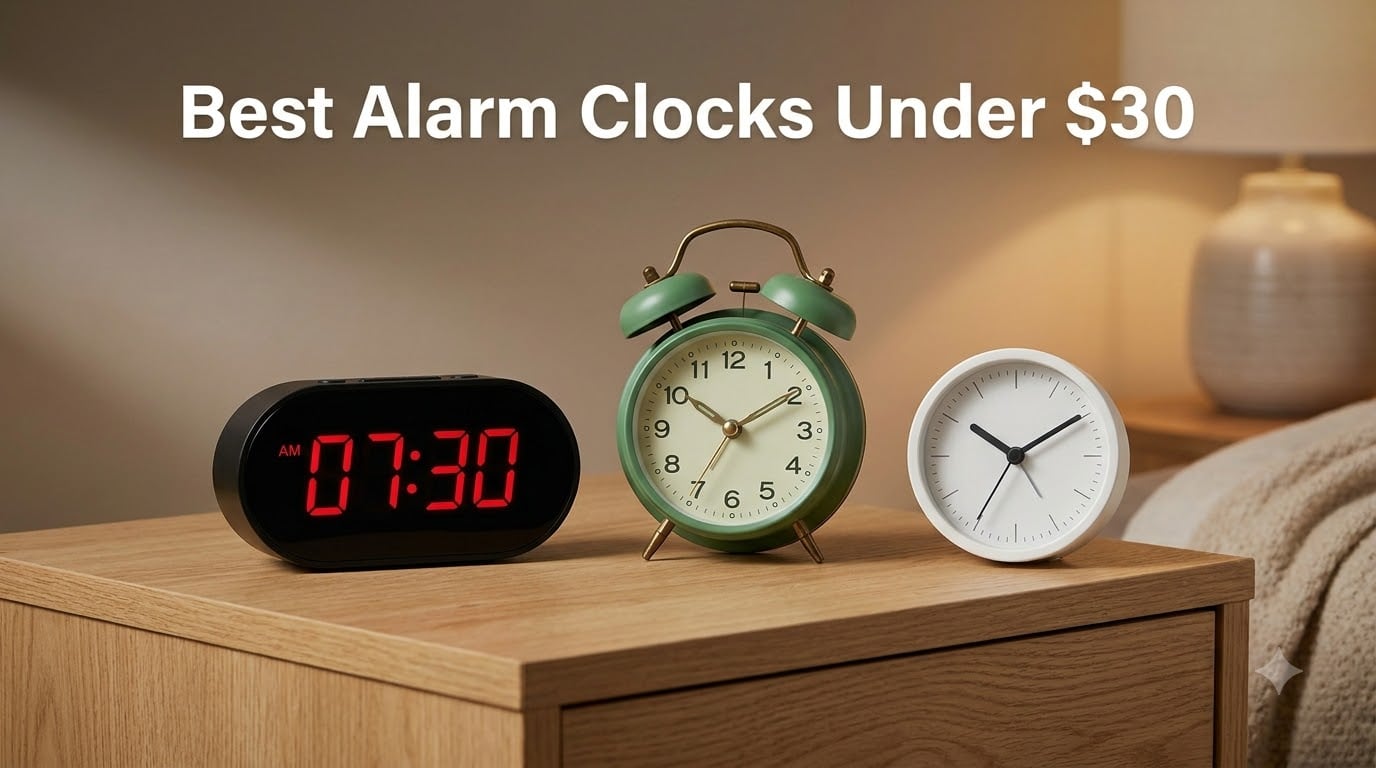 Best Alarm Clocks Under $30