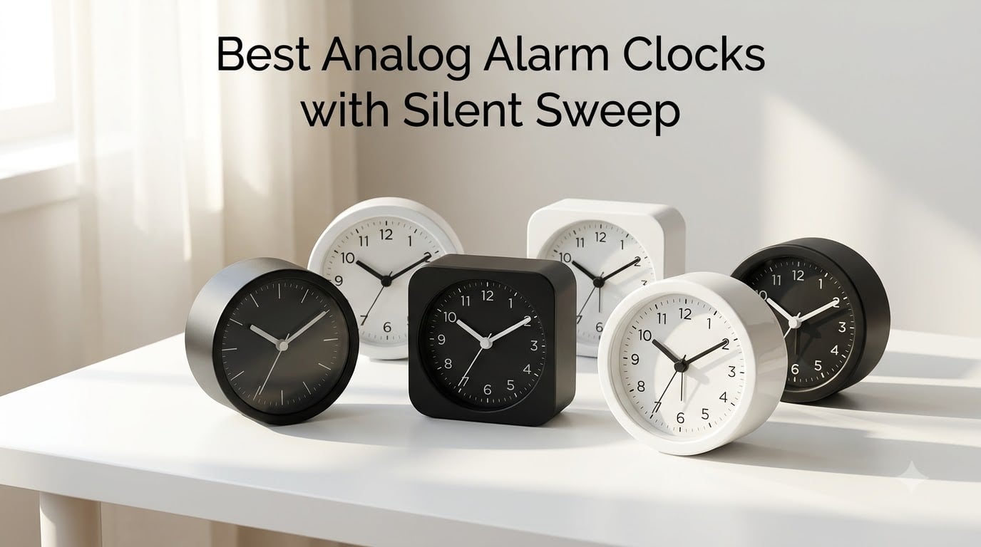 Best Analog Alarm Clocks with Silent Sweep
