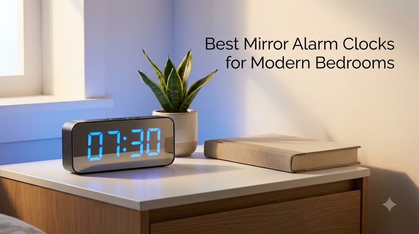 Best Mirror Alarm Clocks for Modern Bedrooms