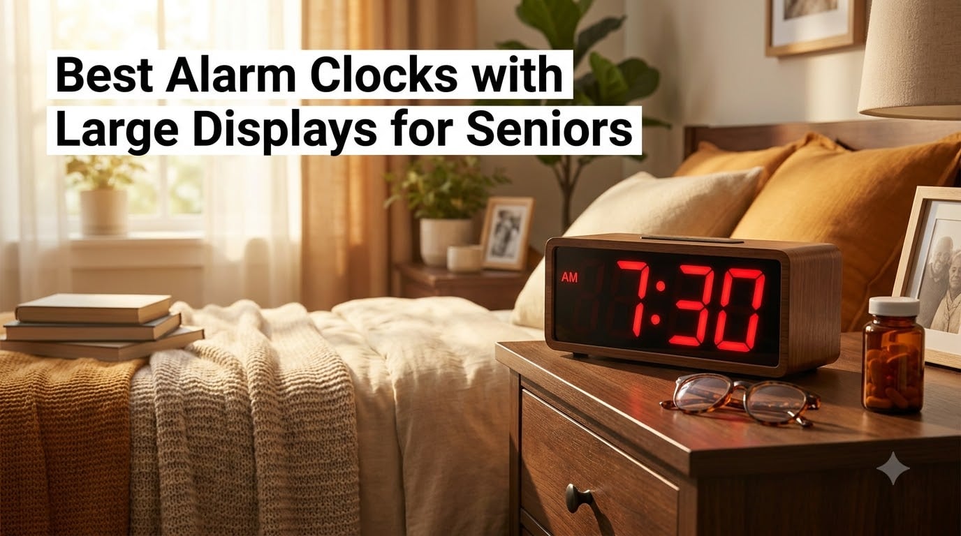 Best Alarm Clocks with Large Displays for Seniors