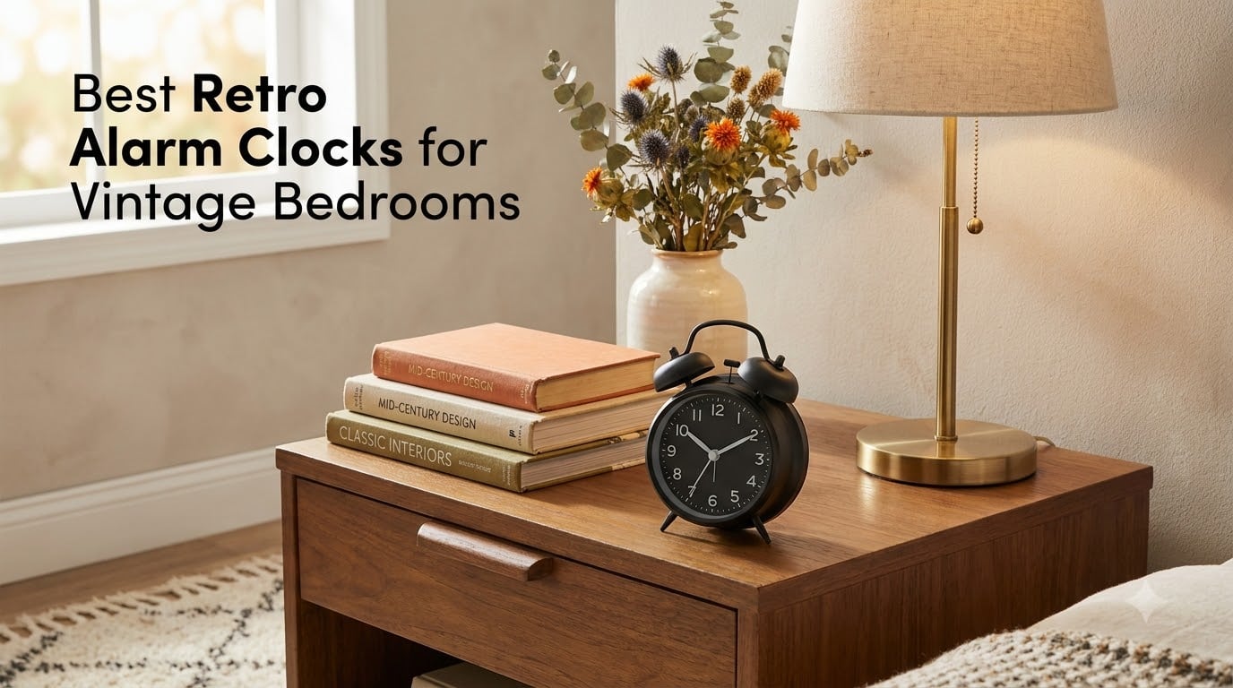 Best Retro Alarm Clocks for Vintage Bedrooms