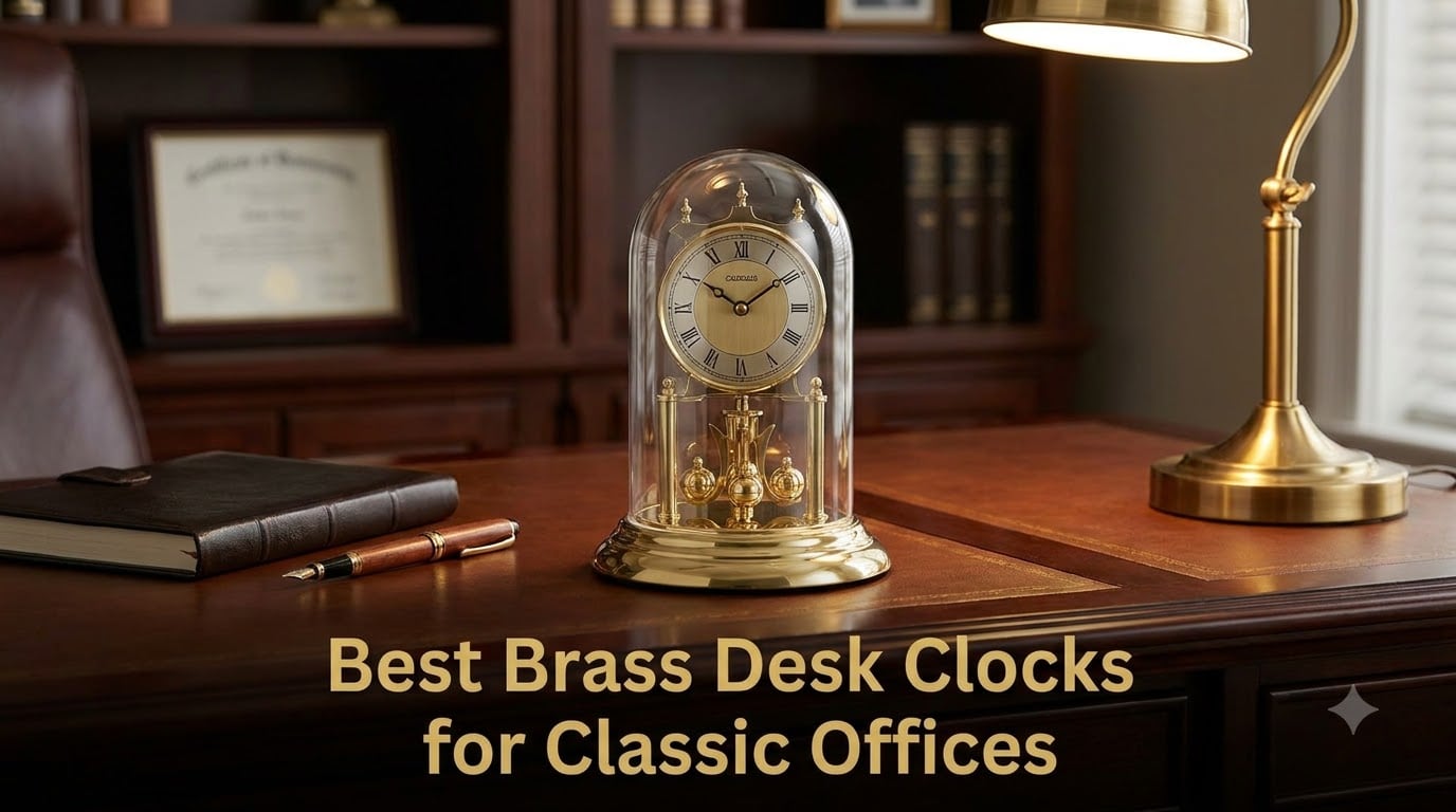 Best Brass Desk Clocks for Classic Offices
