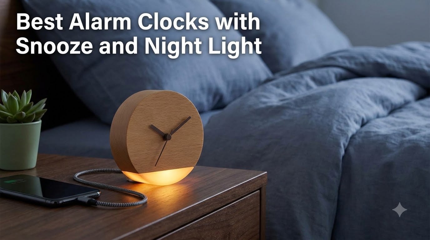 Best Alarm Clocks with Snooze and Night Light