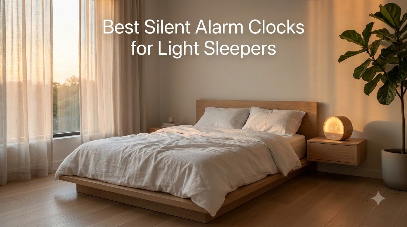 Best Silent Alarm Clocks for Light Sleepers