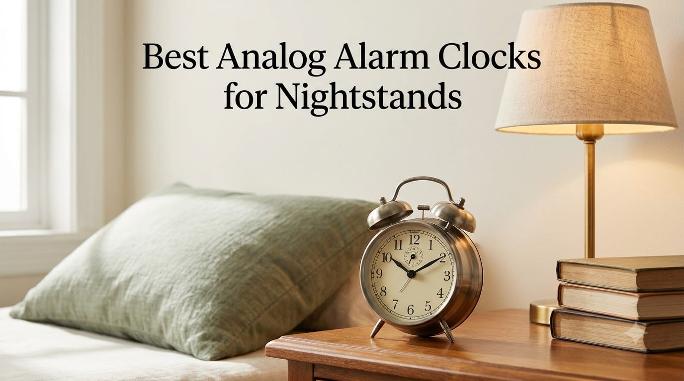 Best Analog Alarm Clocks for Nightstands